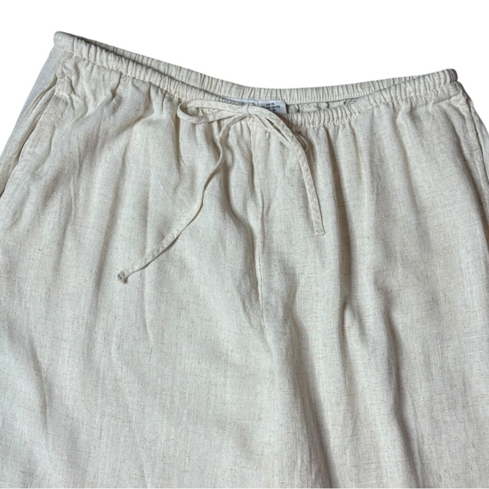 Song Of Style By Aimee Song Wide-Leg Linen Blend Drawstring Pants size XL NWOT - Picture 2 of 10